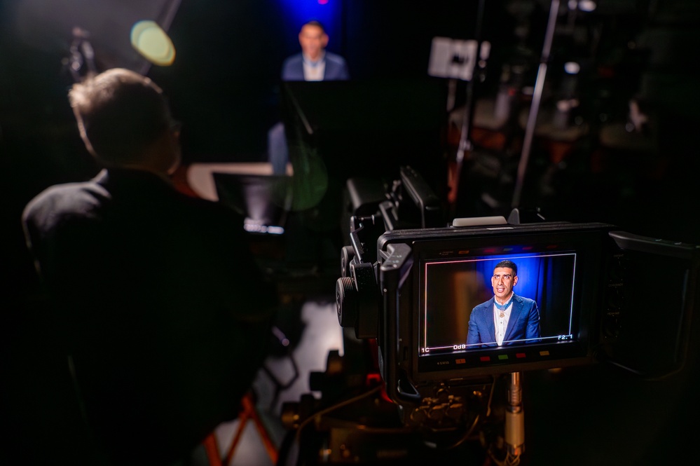 Medal of Honor recipient Florent Groberg interview at the Pentagon