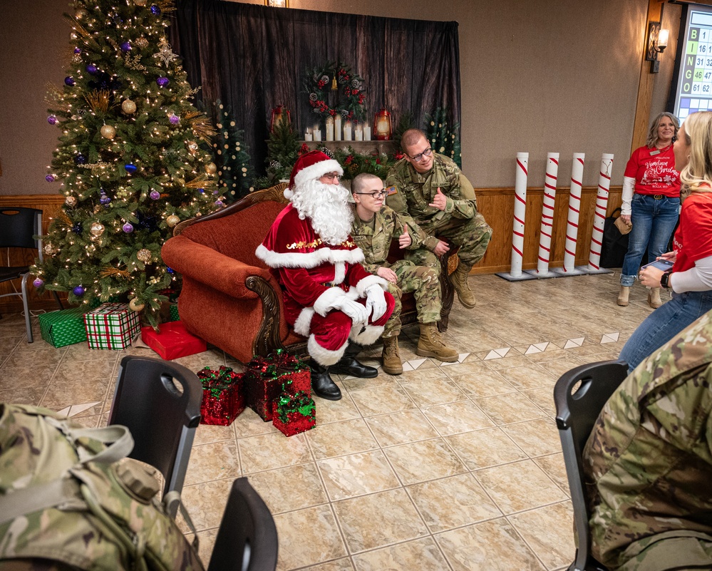 Trainees on post spend the holidays with their newly acquired Army family