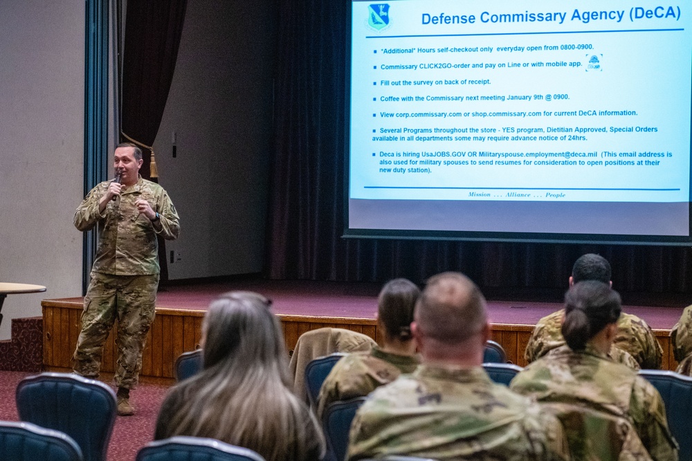 374th MSG leaders provide updates, answer questions at town hall