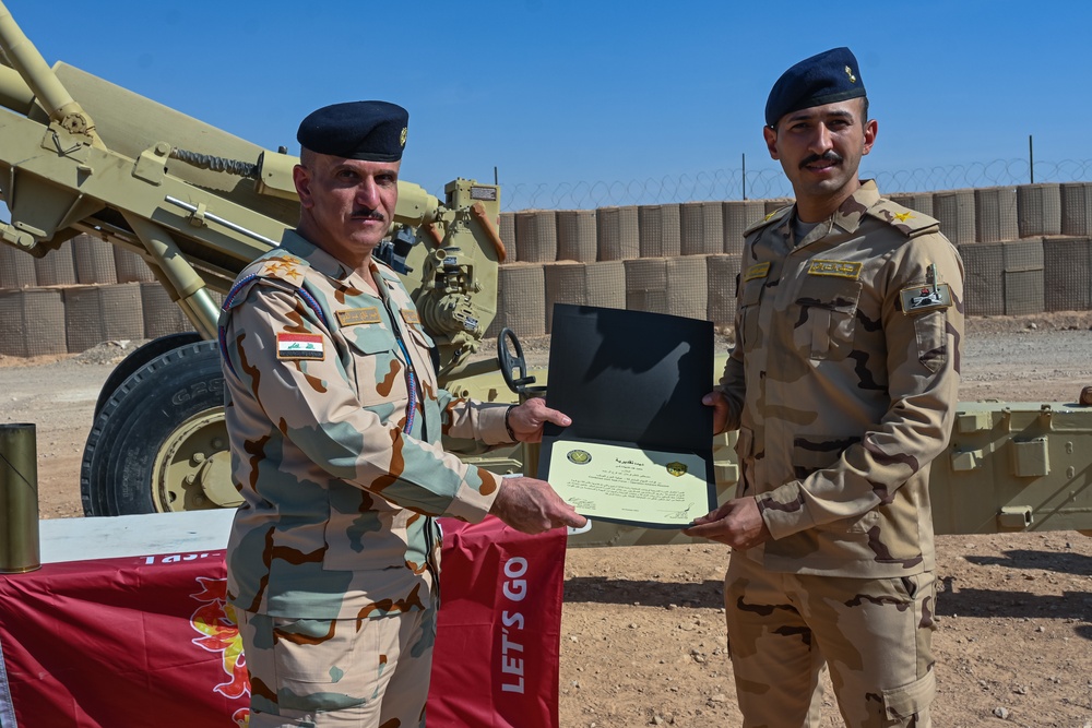 TF Redleg and Iraqi Soldiers Conduct Artillery Training