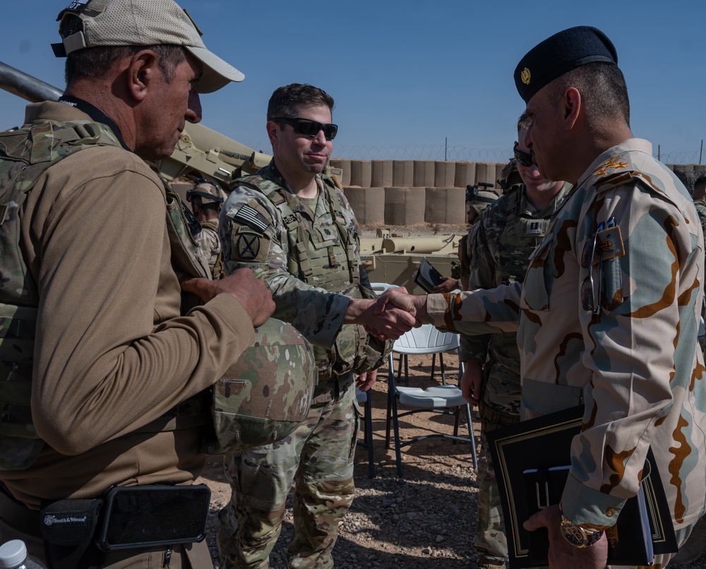 TF Redleg and Iraqi Soldiers Conduct Artillery Training