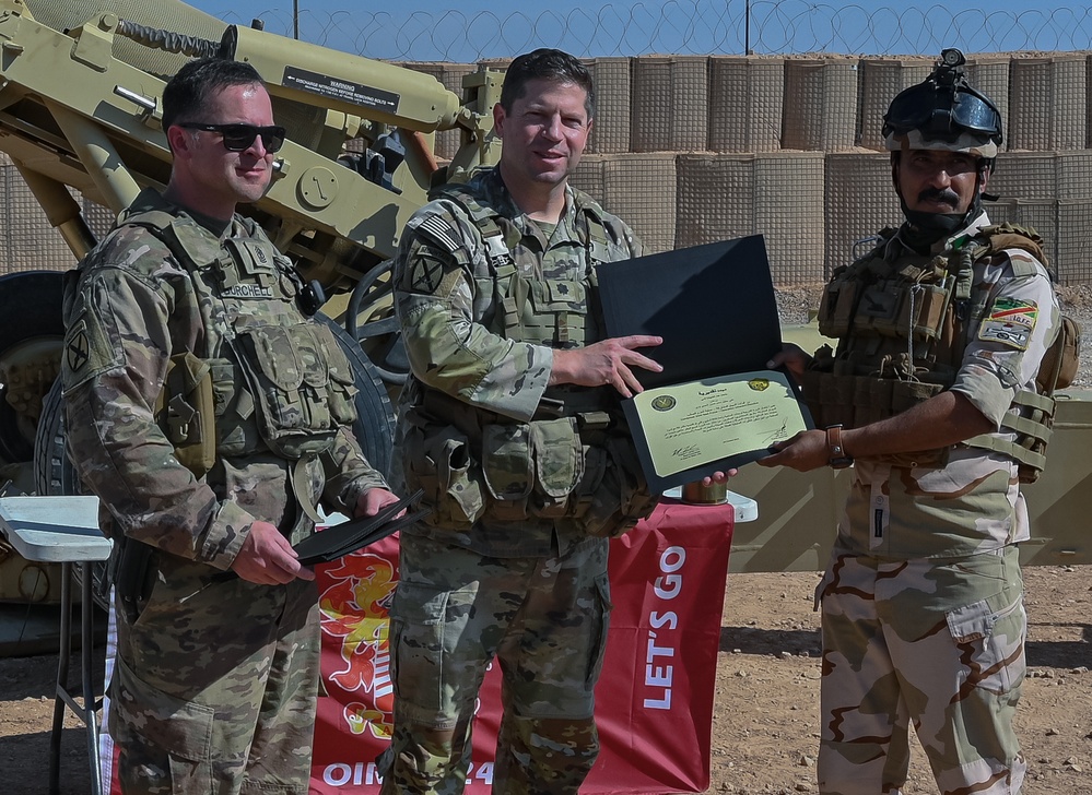 TF Redleg and Iraqi Soldiers Conduct Artillery Training