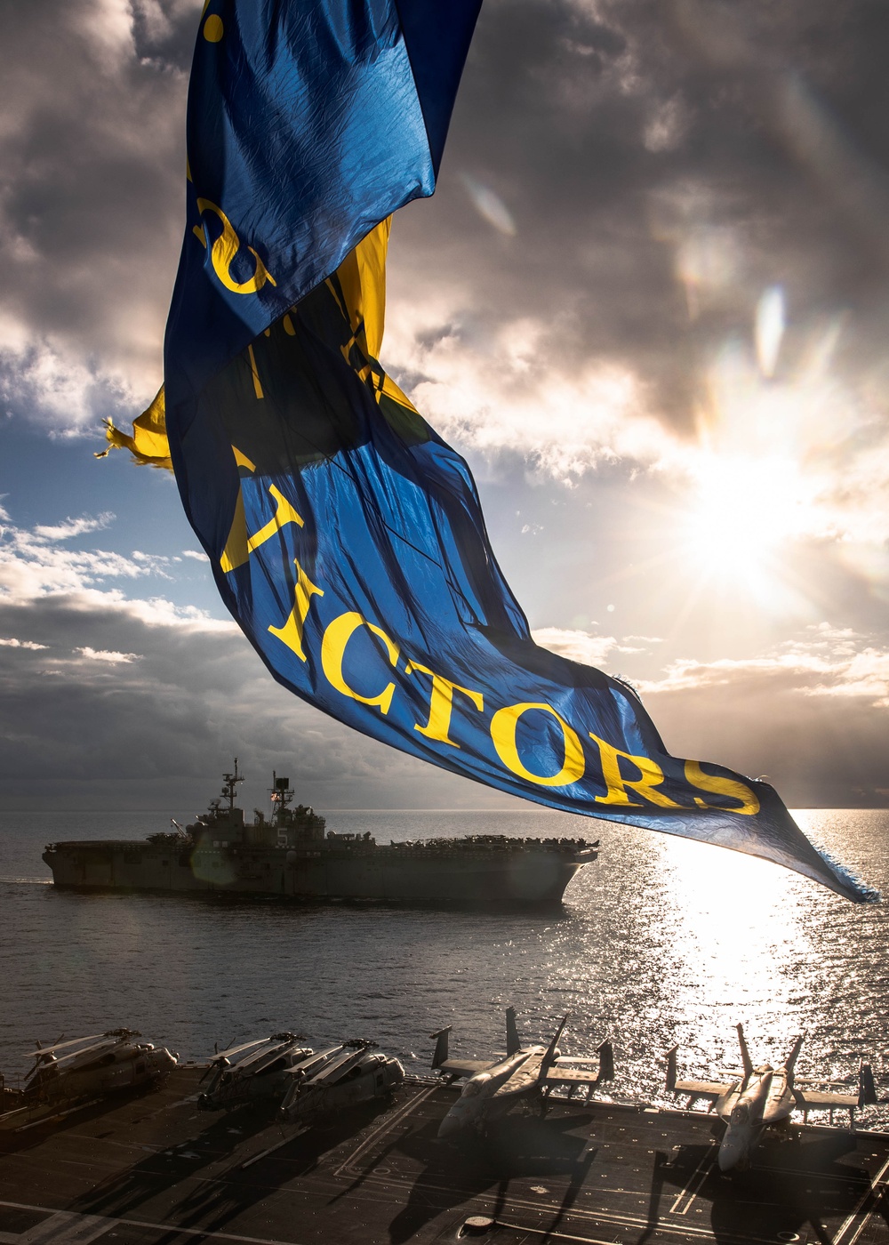 PHOTOEX USS Gerald R. Ford Carrier Strike Group Sails in Formation with USS Bataan Amphibious Ready Group in the Mediterranean Sea