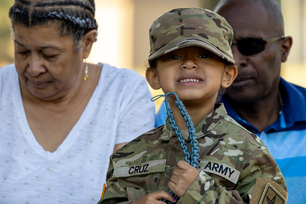 Infantry Turning Blue Ceremony