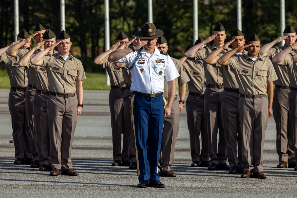 Infantry Turning Blue Ceremony