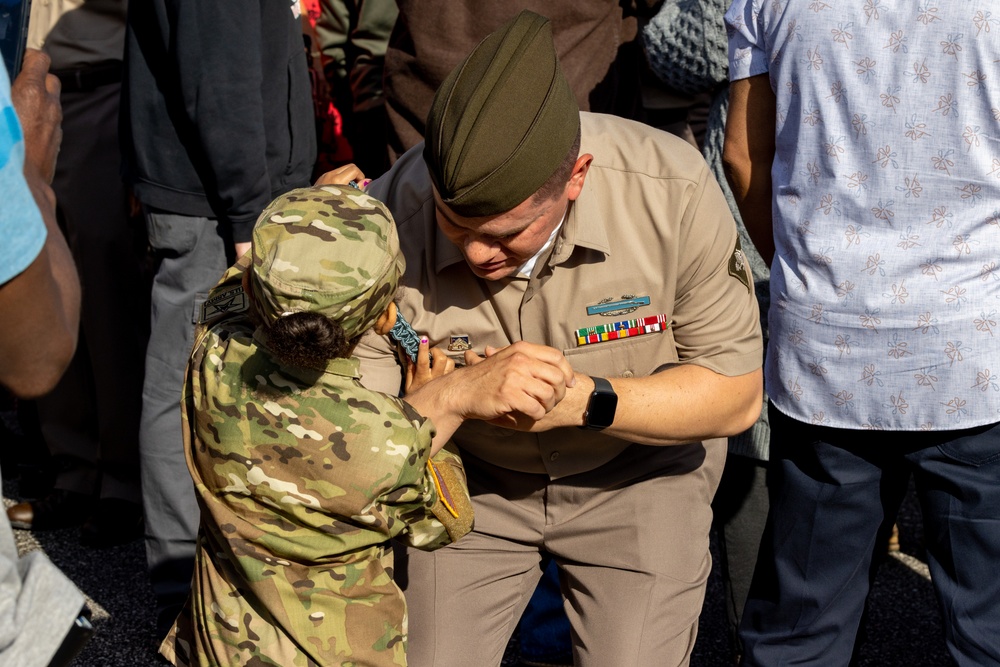 Infantry Turning Blue Ceremony