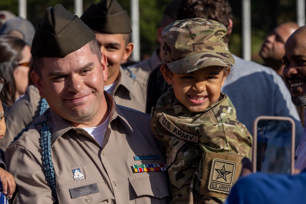 Infantry Turning Blue Ceremony