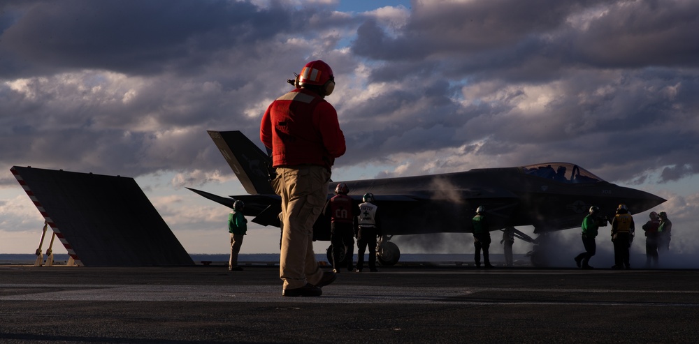 The Golden Hour: Launching Aircrafts at Sunset