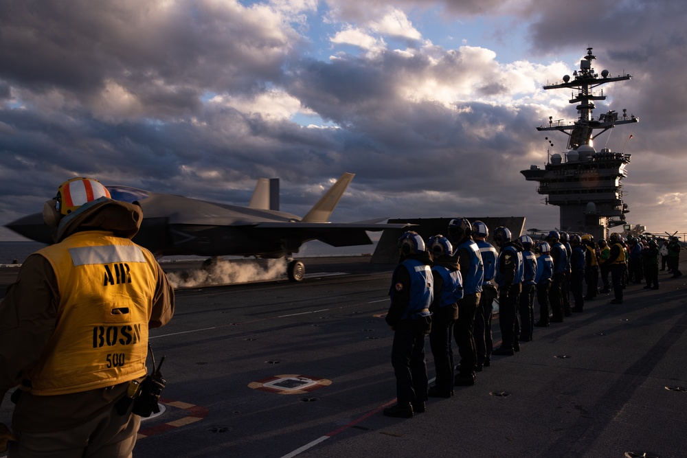 The Golden Hour: Launching Aircrafts at Sunset