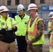 USACE Pacific Ocean Division general tours communications center under construction on Osan Air Base, South Korea