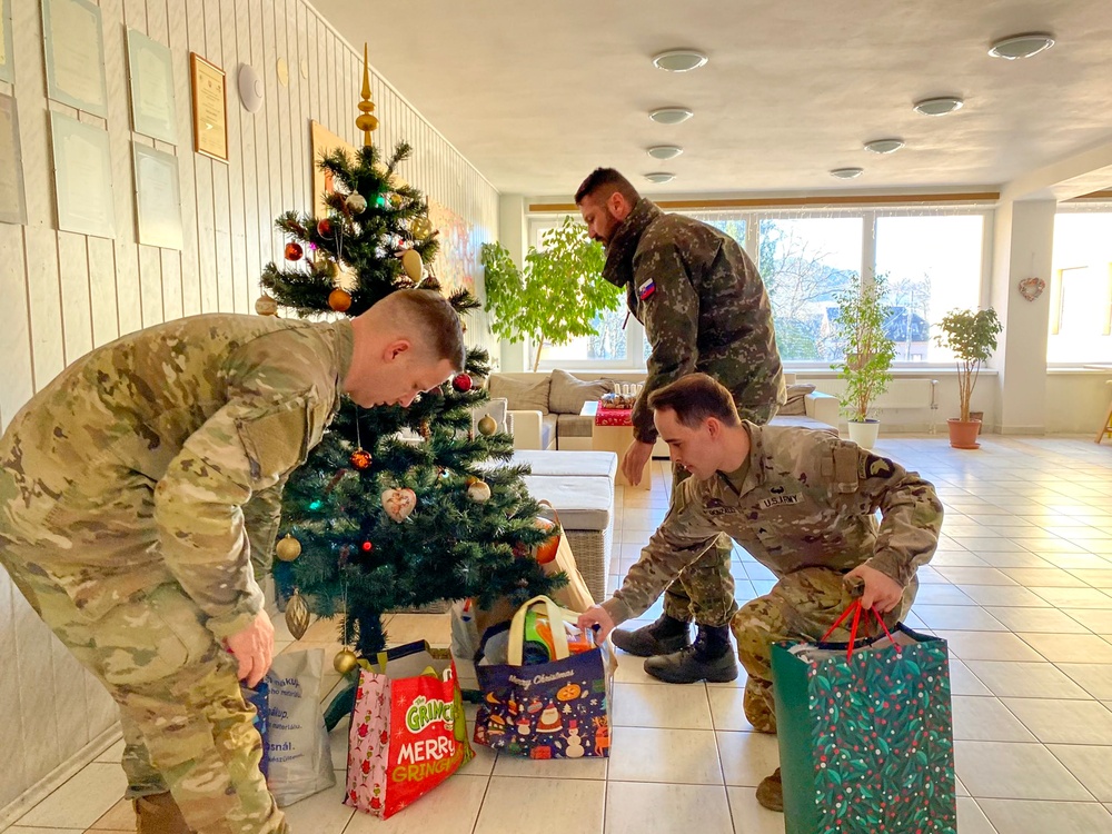 Civil Affairs Brings Holiday Gifts to Slovak Orphanage