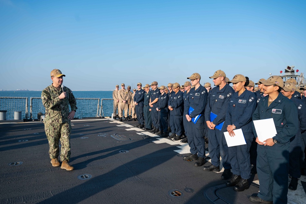 DVIDS - Images - U.S. 5th Fleet Recognizes USS Carney Sailors with ...