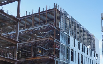 Construction continues at the Louisville VA Medical Center Dec. 13, 2023