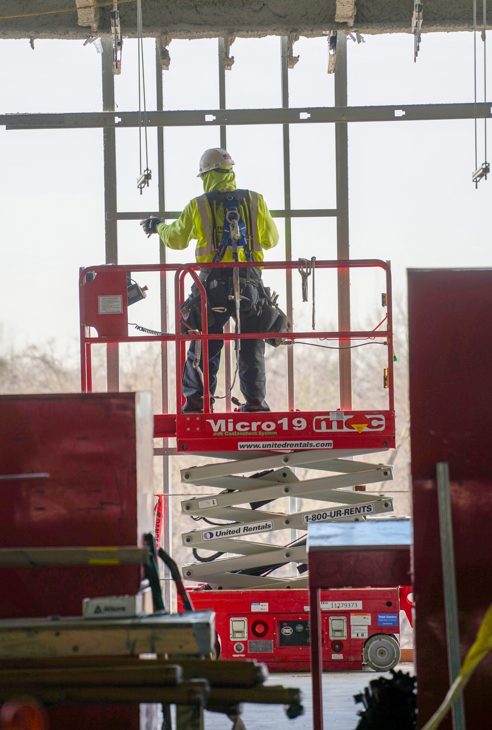 Construction continues at the Louisville VA Medical Center Dec. 13, 2023