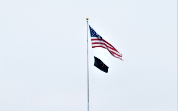 American Flag and Fort McCoy