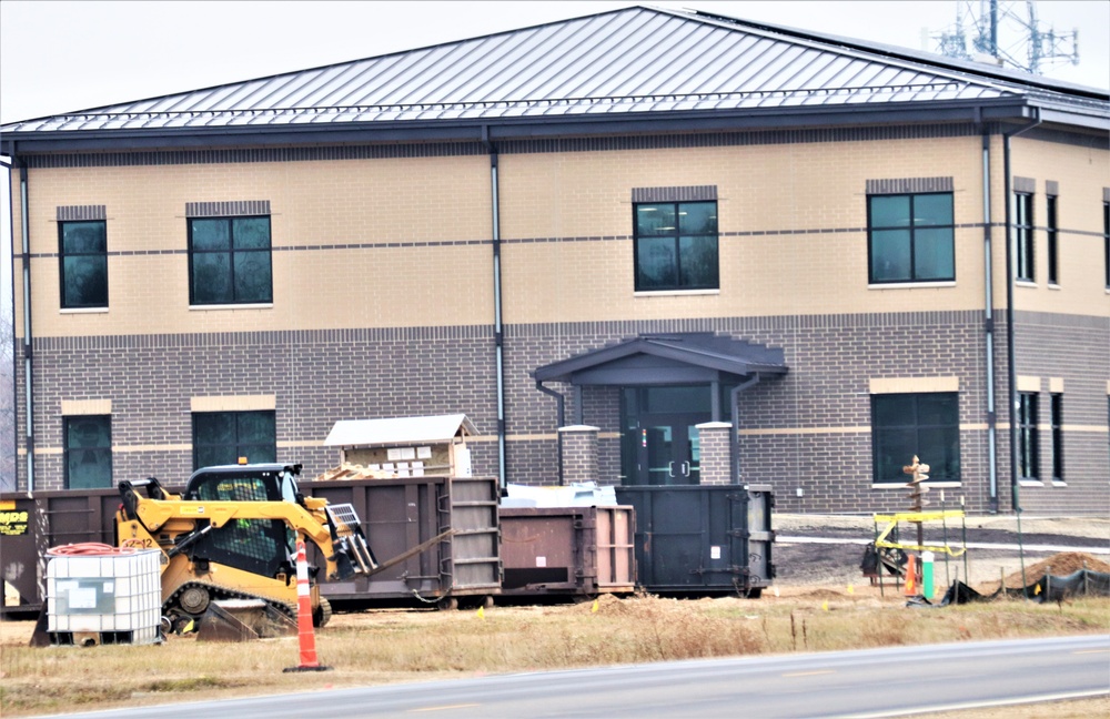 Fort McCoy’s brigade headquarters construction project reaches 96 percent complete as New Year 2024 begins; work continues