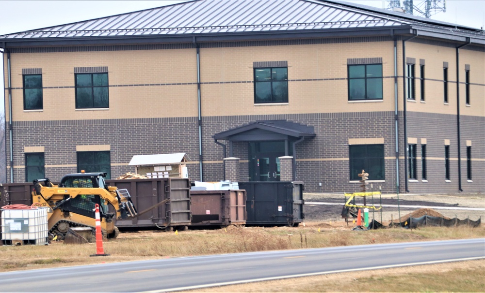 Fort McCoy’s brigade headquarters construction project reaches 96 percent complete as New Year 2024 begins; work continues