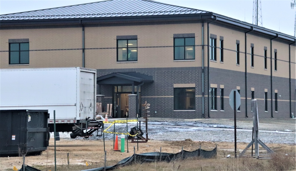 Fort McCoy’s brigade headquarters construction project reaches 96 percent complete as New Year 2024 begins; work continues