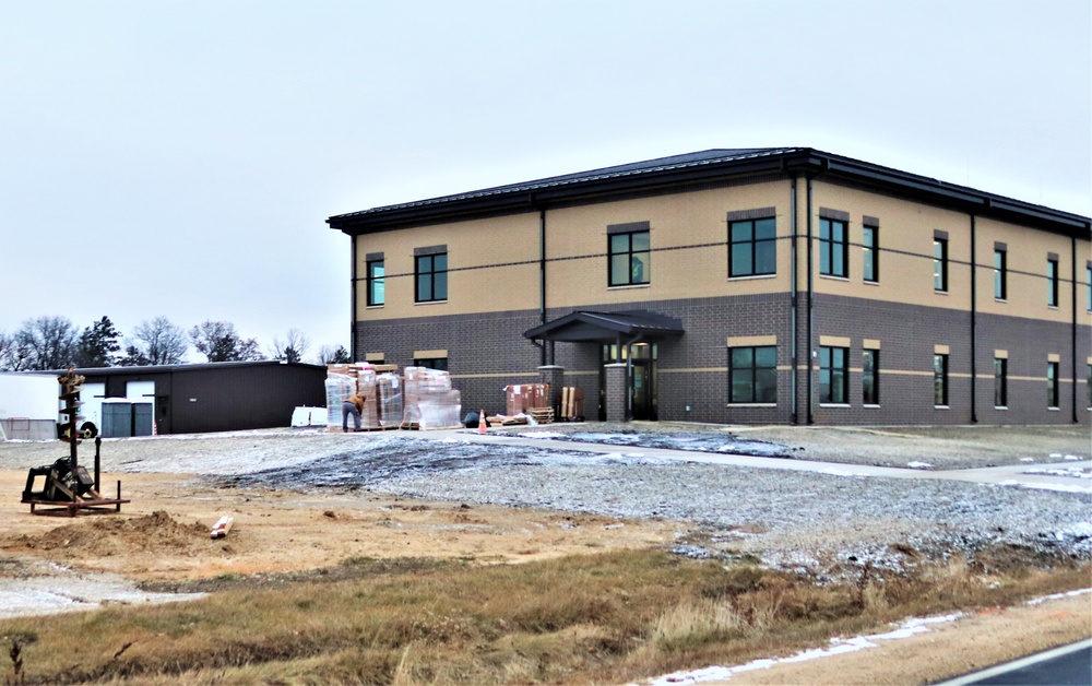 Fort McCoy’s brigade headquarters construction project reaches 96 percent complete as New Year 2024 begins; work continues