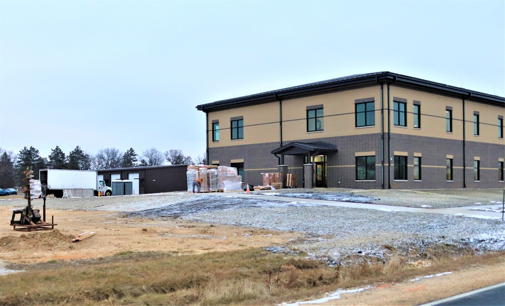 Fort McCoy’s brigade headquarters construction project reaches 96 percent complete as New Year 2024 begins; work continues