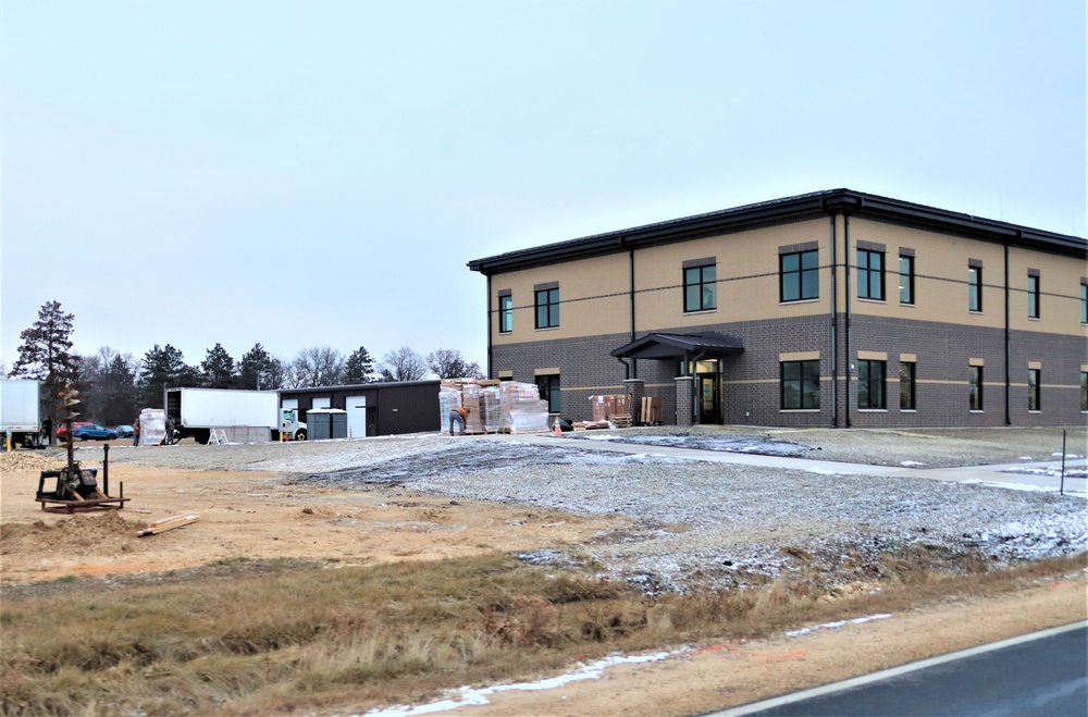 Fort McCoy’s brigade headquarters construction project reaches 96 percent complete as New Year 2024 begins; work continues