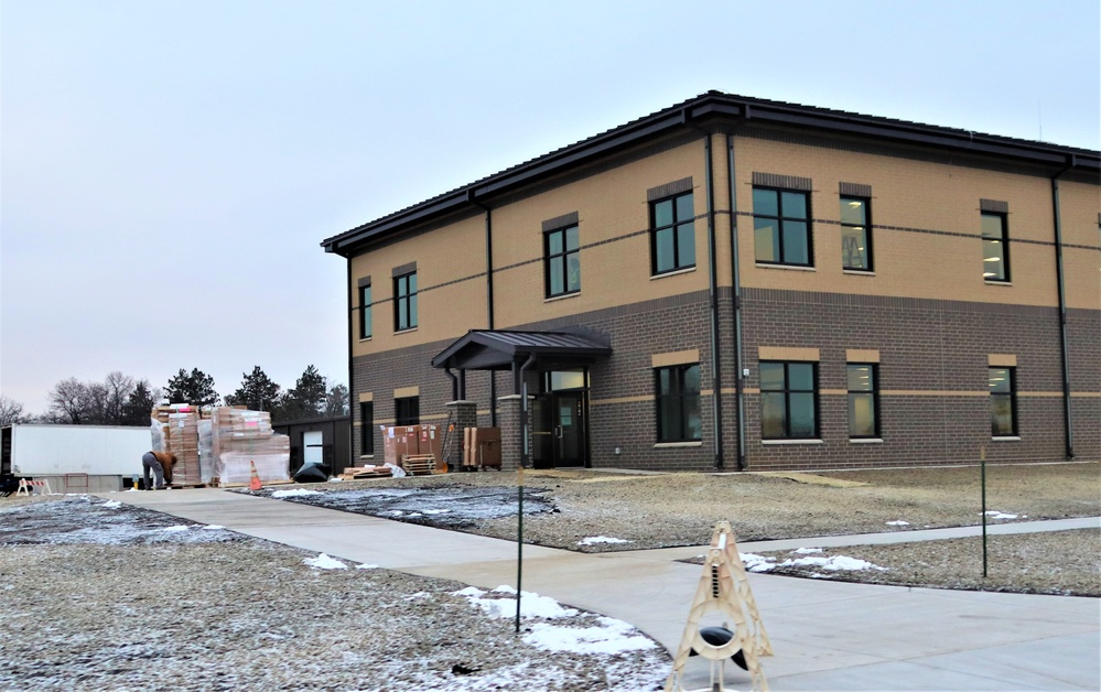 Fort McCoy’s brigade headquarters construction project reaches 96 percent complete as New Year 2024 begins; work continues