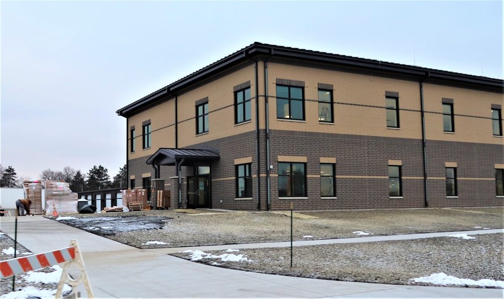 Fort McCoy’s brigade headquarters construction project reaches 96 percent complete as New Year 2024 begins; work continues