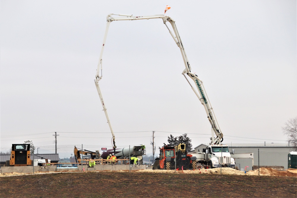 Building of third, four-story, 60,000-square-foot barracks at Fort McCoy continues as January 2024 begins