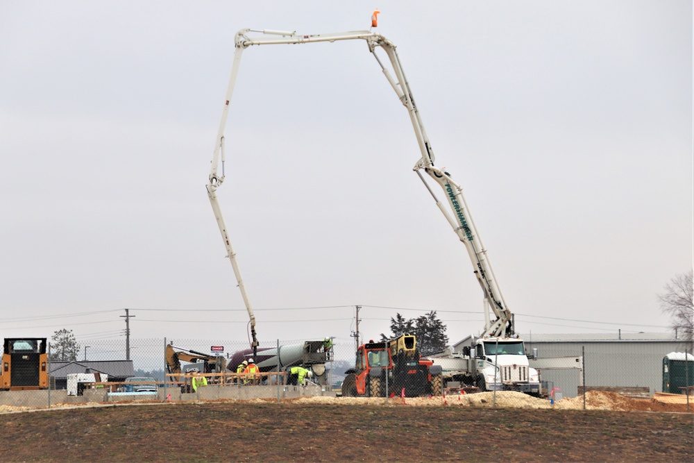 Building of third, four-story, 60,000-square-foot barracks at Fort McCoy continues as January 2024 begins