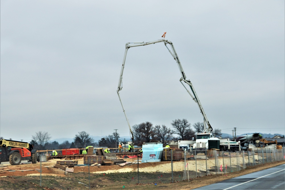 Building of third, four-story, 60,000-square-foot barracks at Fort McCoy continues as January 2024 begins