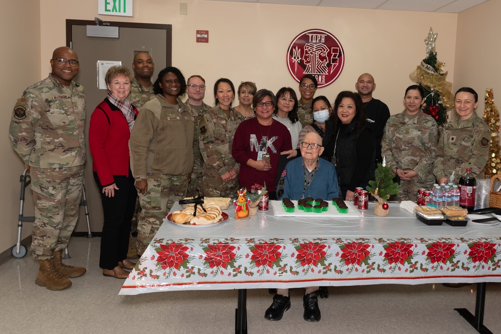 David Grant USAF Medical Center celebrates volunteer’s 101st birthday and 59 years of service