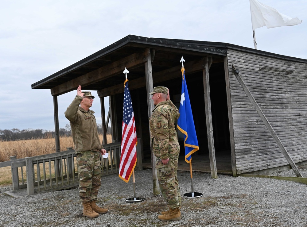 Chief Master Sgt. David Flosi Reenlistment