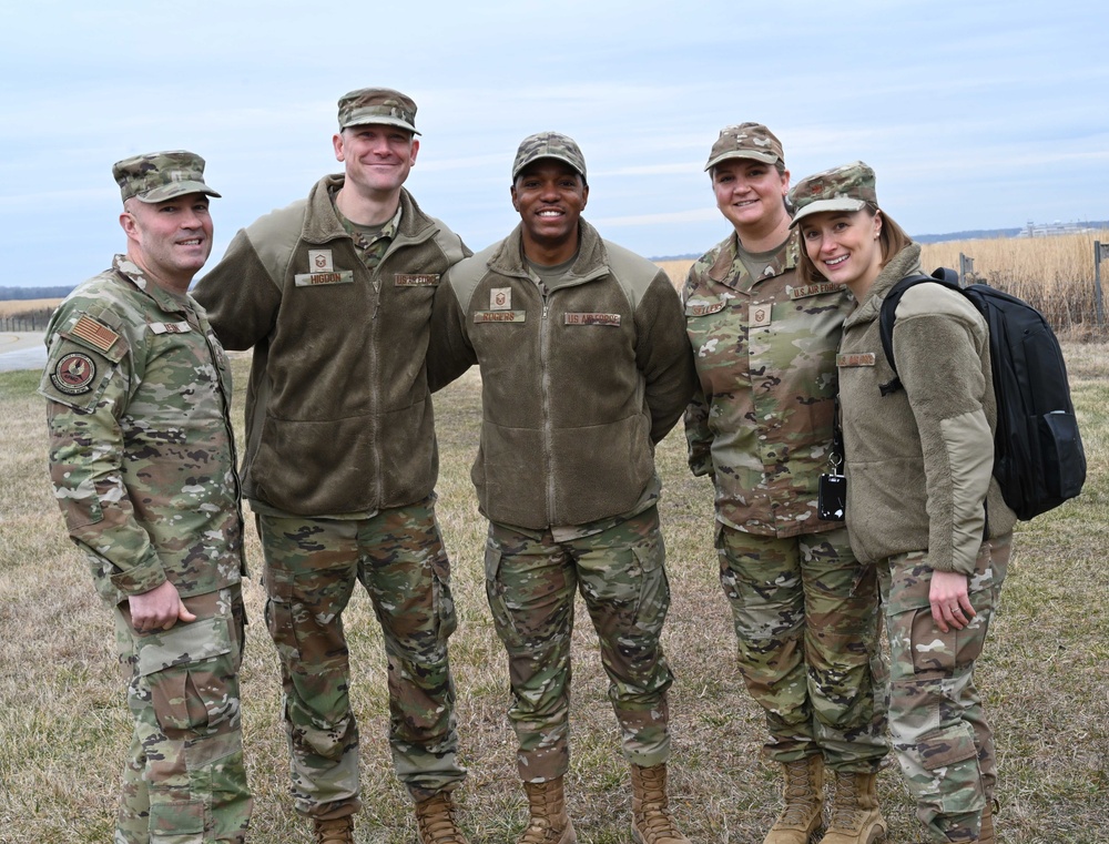 AFMC Command Chief Master Sgt. David Flosi Reenlistment