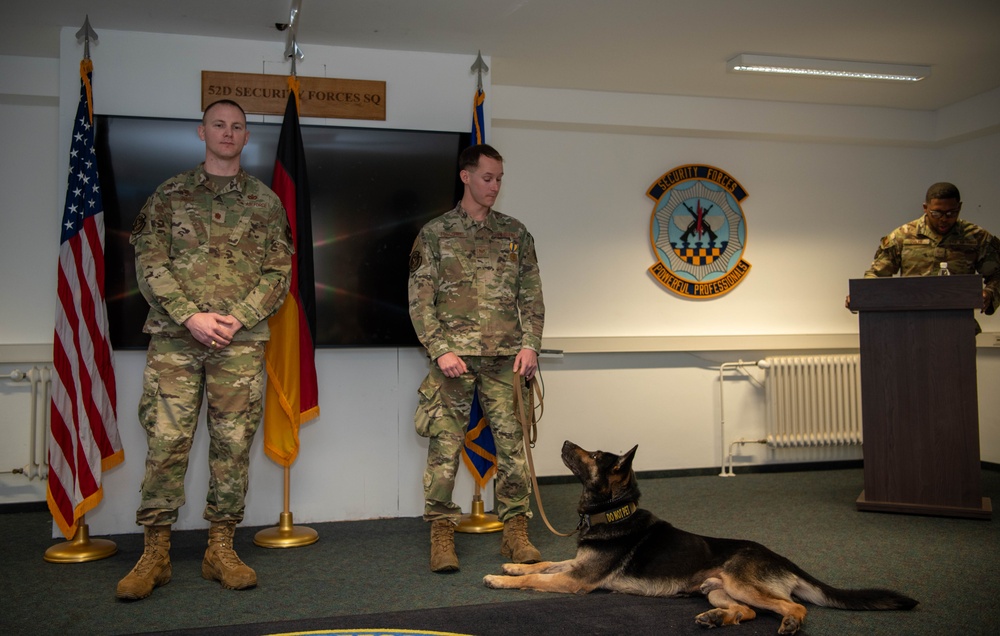 52 SFS MWD Retires from Active Service