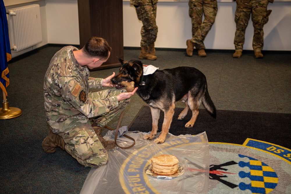 52 SFS MWD Retires from Active Service