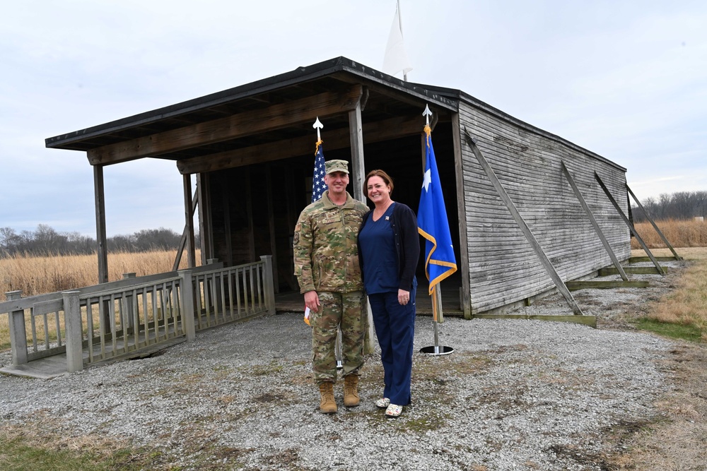 Command Chief Master Sgt. David Flosi Reenlistment