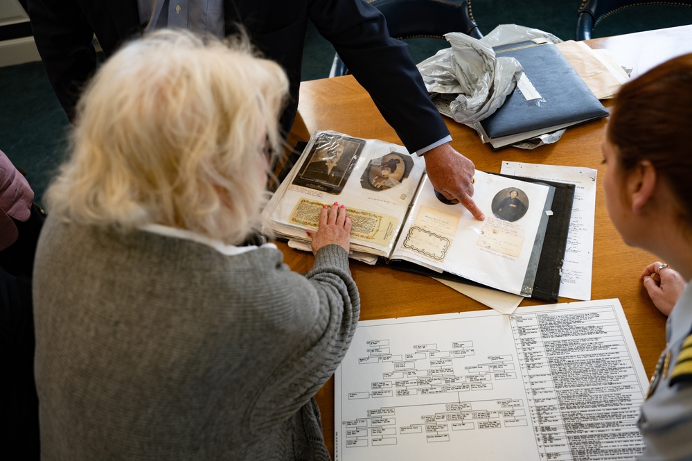 Hopley Yeaton descendants visit the Coast Guard Academy