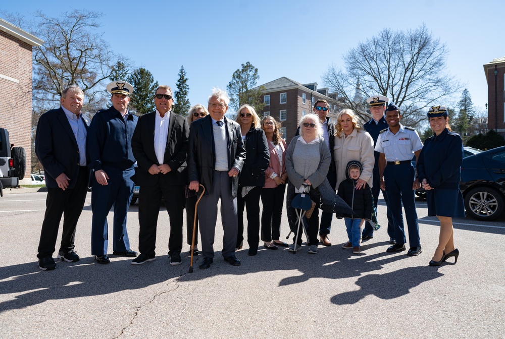 Hopley Yeaton descendants visit the Coast Guard Academy