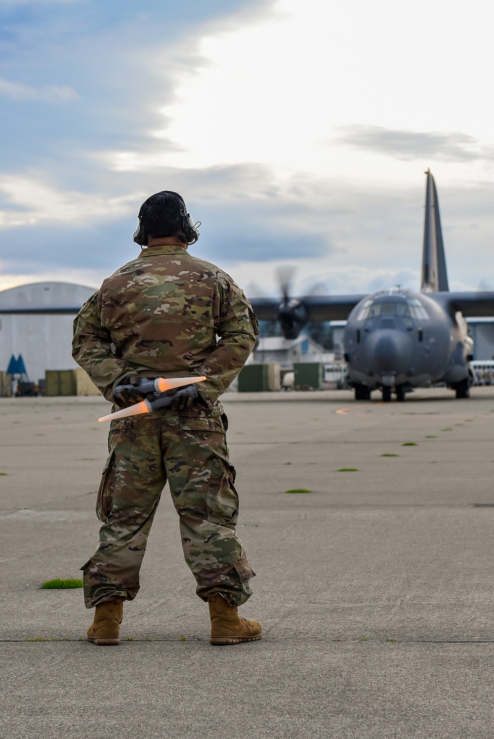 HC-130J Combat King II prepares to taxi