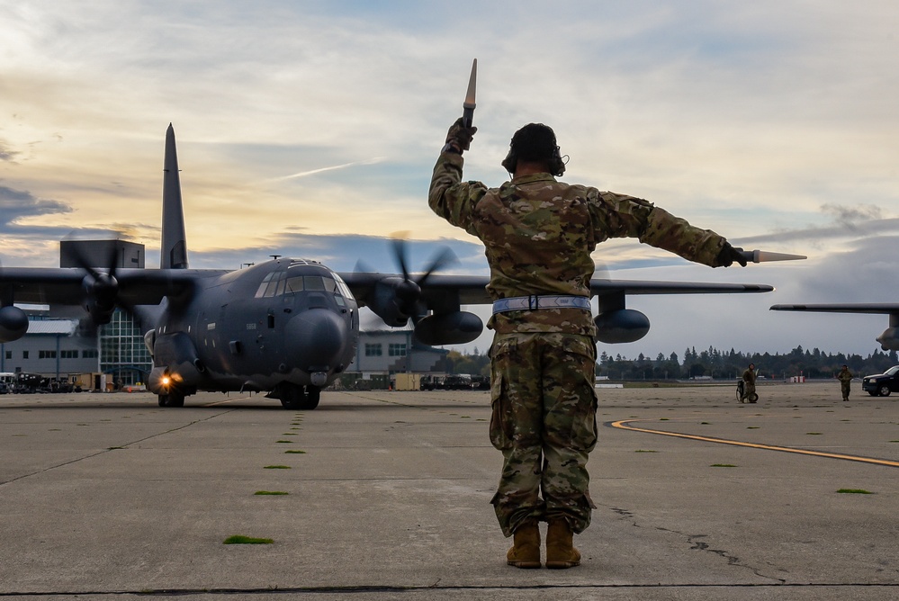 HC-130J Combat King II prepares to taxi