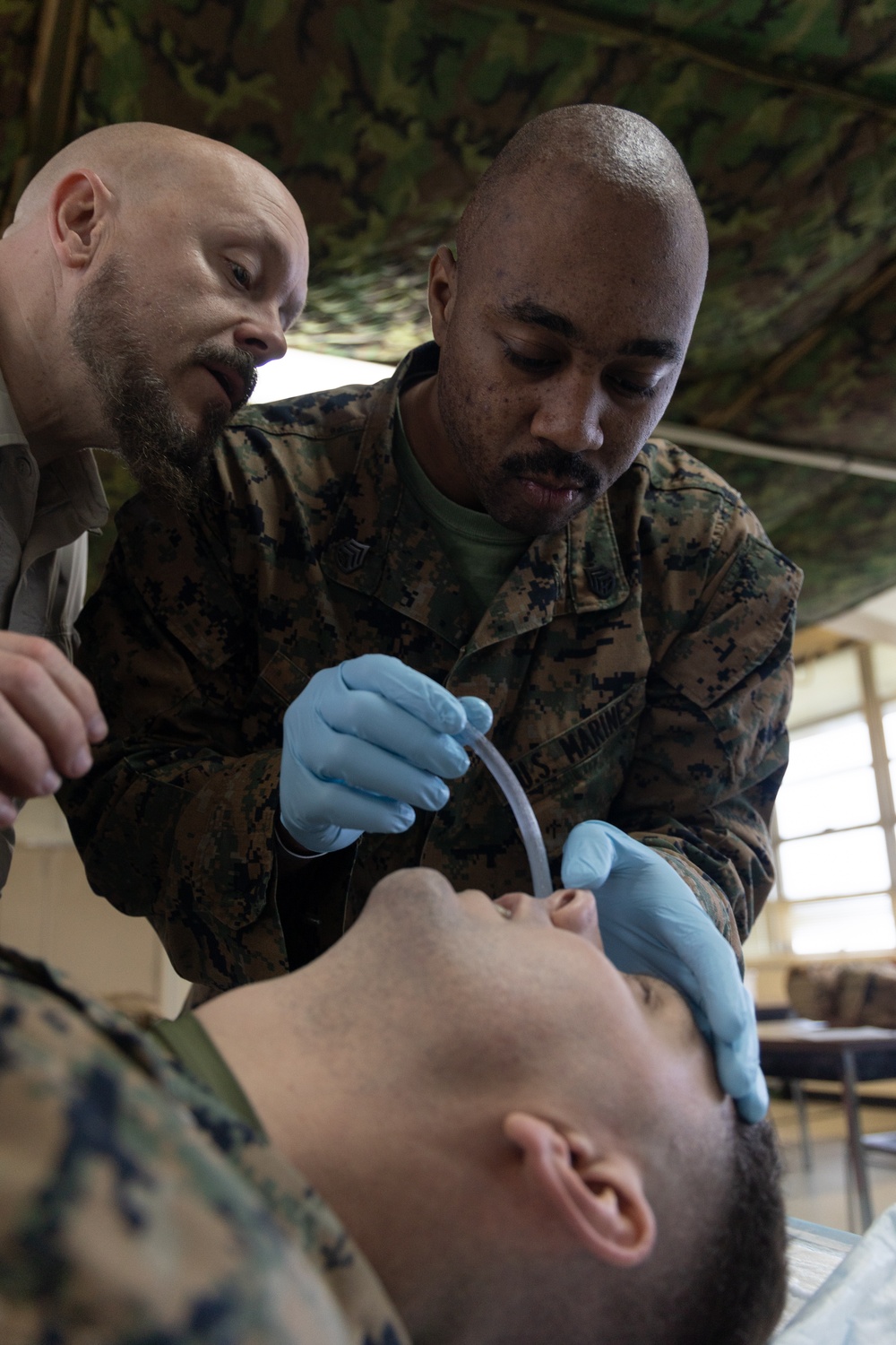 5th ANGLICO Marines participate in the Combat Life Saver Course