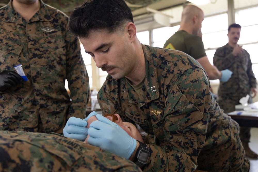 5th ANGLICO Marines participate in the Combat Life Saver Course