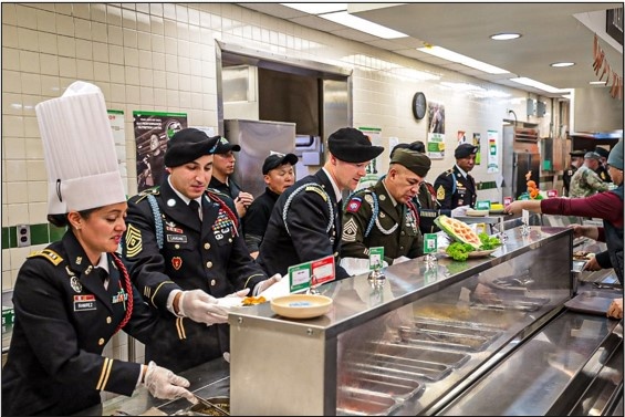 Leaders Serve Thanksgiving Meals to U.S. Troopers