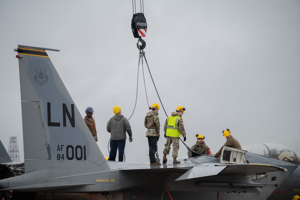 Crash and Recovery Exercise at RAF Lakenheath