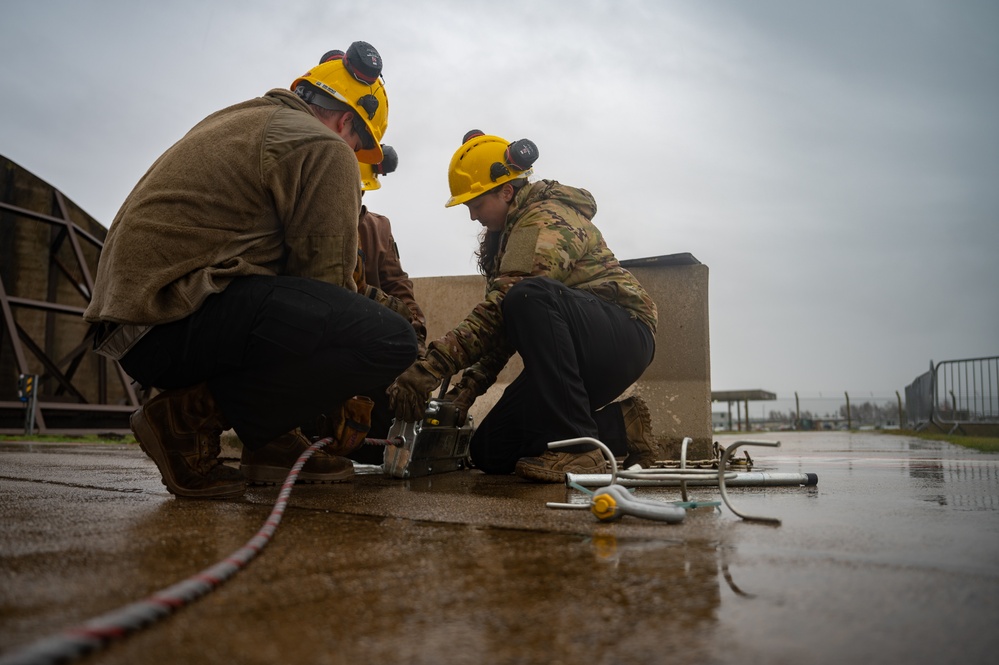 Crash and Recovery Exercise at RAF Lakenheath