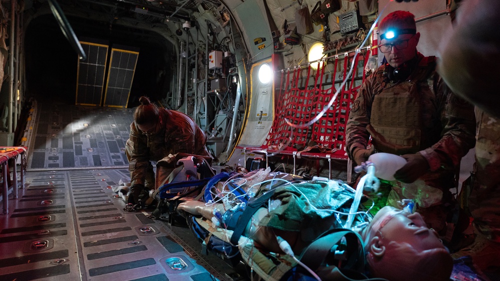 Students participate in Aeromedical training at the Air Force School of Aerospace Medicine (USAFSAM) at the 711 Human Performance Wing.