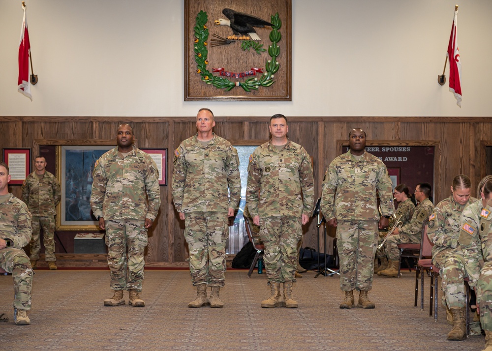 USAES says farewell to Registe, welcomes Gadsden during change-of-responsibility ceremony.