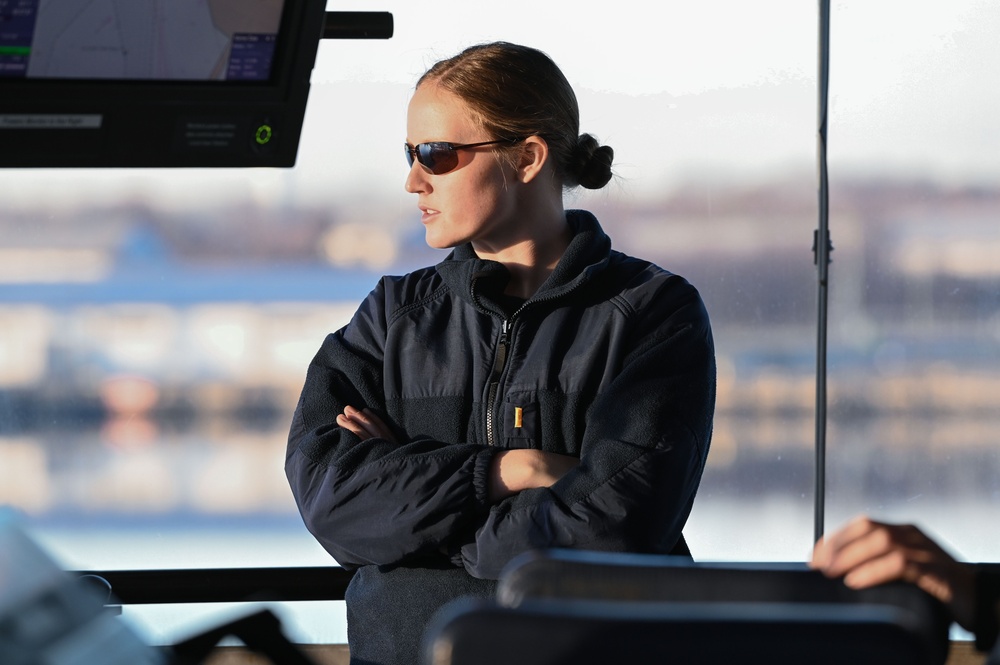 Coast Guard Cutter James Rankin bridge watch