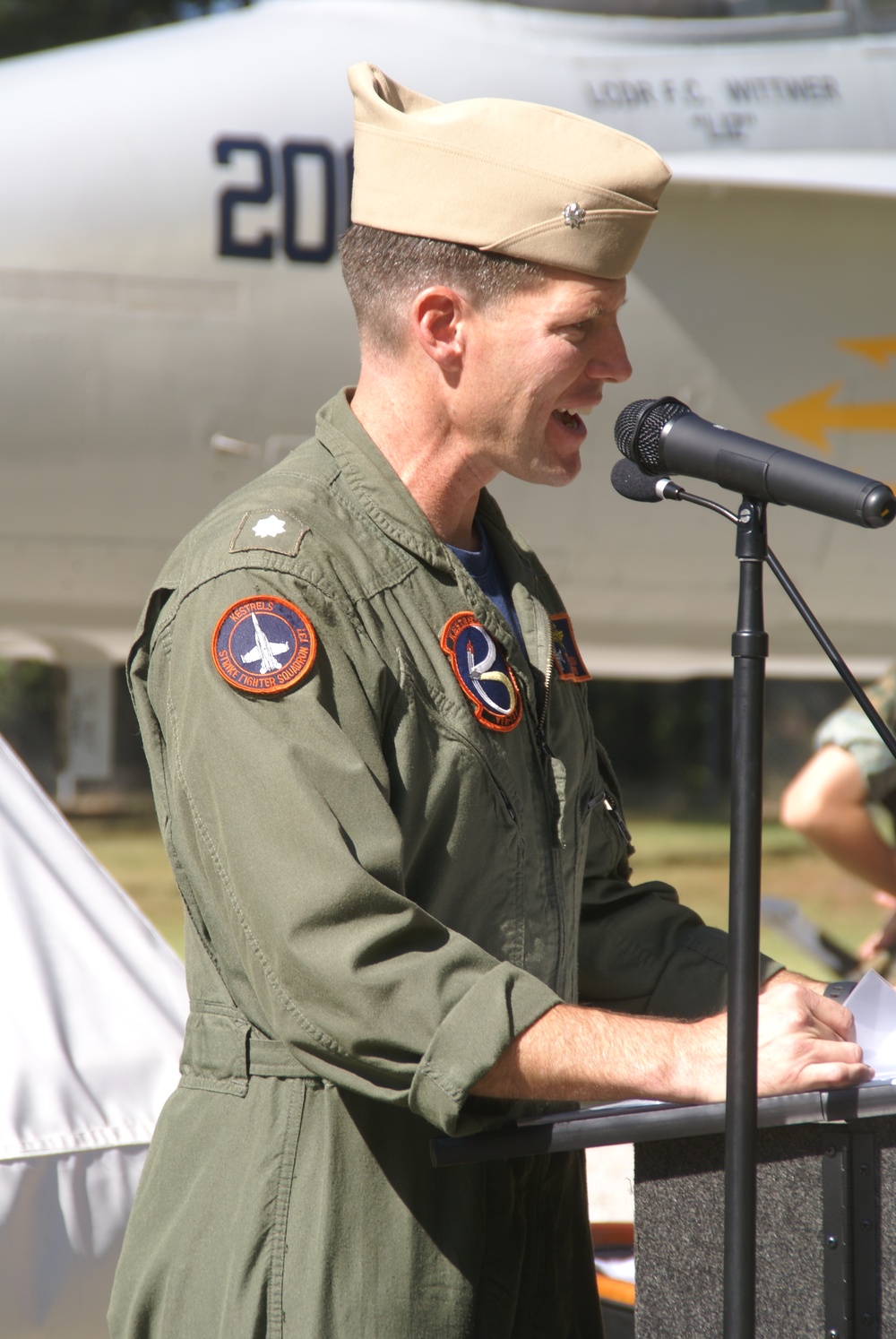 F/A-18A Hornet display at Arnold AFB honors Wittwer