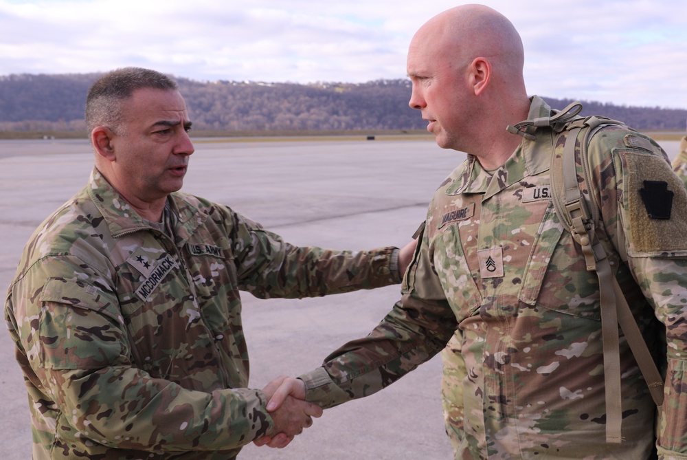 PA Guard Soldiers Depart for Africa Mission